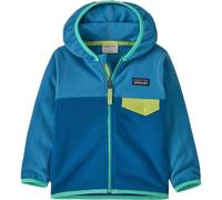Baby hooded fleece Patagonia Micro D Snap-T Bleu 6 mois