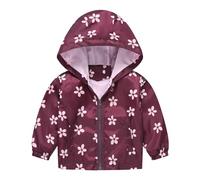 Baby Hooded Outwear Windbreaker Windproof Toddler Boys Long Sleeve Coat Sunscreen Anti-Fog Raincoat Clothes Baby Girls Outfits Zip Up Lightweight Soft Thin