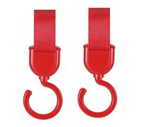 Baby Hooks Mommy Hook 2pcs Rotary Stroller Clip | Multipurpose Bag Holder for Electric Scooter or Wheelchair, Travel Hook Set | Durable Shopping Bag Clip,