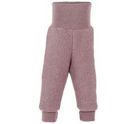 Engel Organic Merino Wool Fleece Baby Trousers (74/80 (7-15 Months), Rosewood Melange)