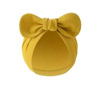 Baby Hospital Comfortable Stretchy Newborn Fetal Caps Solid Colours Randless Motor for Boys Girls 0 to 3 Months, Ginger color, One Size