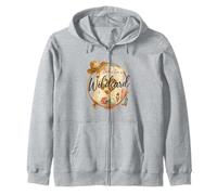 Baby I’m A Wildcard Western Playing Card Watercolor Zip Hoodie