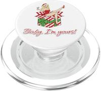 Baby I’m Yours Christmas Pinup Girl PopSockets PopGrip for MagSafe