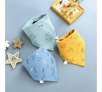 Baby Increase Triangle Towel Cotton Double Water Towel Bib Super Soft Multi-Color Bib Letter + Constellation + Polar Bear