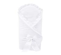 Baby Infant Cotton Swaddle Wrap/Newborn Swaddling Blanket Duvet Quilt (White)