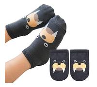 Baby Infant Socks Newborn Cotton Boys Girls Cute Cartoon Toddler Anti-Slip Socks Baby Little Girls Boys Ankle Socks Grey