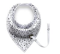 Baby Infant Toddler Soft Triangle Bandana Bib Saliva Towel with Pacifier Clip