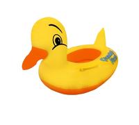 Baby Inflatable Duck Swimming Ring Circle Seat Pool Float Summer Kids Water Raft Floating Funny Toy Inflatable Baby Swimming Float (Yellow Duck with Handles)
