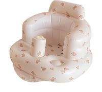 Baby Inflatable Seat, Bear Pattern Built-in Inflatable Baby Seat, Baby Support Seat, Baby Shower Chair, Summer Toddler Chair for Sitting Up, Baby Bath Seat for 0-5 Years Old Kids