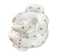 Baby Inflatable Seat for Babies 3-36 Months Built in Air Pump Infant Back Support Sofa Toddler Chair for Sitting Up, Baby Shower Chair Outdoor Seat Floor Seater Children's Day Gifts (Bear)