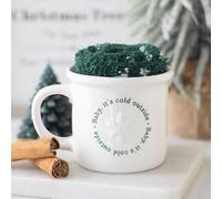 Baby It's Cold Outside Mug and Socks Set - Festive Ceramic Mug with Cozy Socks, Perfect Winter Gift for Hot Drinks and Comfort