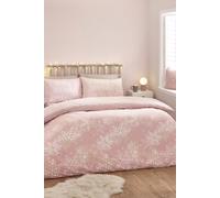 Catherine Lansfield Baby It's Cold Outside Reversible Single Duvet Cover Set with Pillowcase Pink