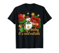 Baby, It's Cold Outside with Christmas Sweater and Boots T-Shirt