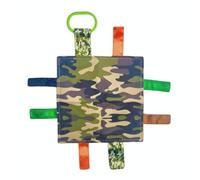 Baby Jack & Co 8 x 8 Inch Hunting Camouflage Toy Baby Toy Soft and Safe Learning Shapes and Colours Ideal Baby Toy BPA Free with Clip