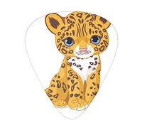 Baby Jaguar Guitar Pick 12 Picks Fashion Durable Bass Plectrums In A Box For Ukulele Electric Guitar Bass