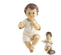 Baby Jesus Figure - Holiday Resin Nativity Ornaments | Christian Ornament Statue Miniatures Decorations for Church Families Home Spiritual