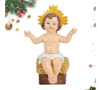 Baby Jesus Figure Mini,Luminous Religious Figurine with Light | Table Piece Collectible Figurines Glowing for Home Office Decoration Holiday Christmas Christian Church