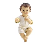 Baby Jesus Figure Mini, Resin Nativity Sculpture, HandPainted Religious Miniature Statue, Inspirational Christian Ornament for Holiday Decor, Church, Families, Home, Spiritual Display Use