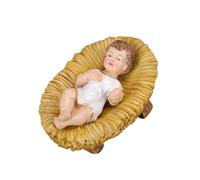 Baby Jesus In Manger Figurine - Christ Nativity Scene Table Decoration, Resin Figurine | Baby Jesus Christ In Manger Figurines Nativity Scene, For Christmas