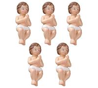 Baby Jesus In Manger Figurine - Jesus In The Manger Christmas Decor | Resin Nativity Sculpture | Detailed Baby-Jesus In A Figurine For Holiday Home Decor, Fireplace Mantle, Or Nativity Display