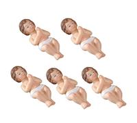 Baby Jesus in Manger Statues, Christmas Resin Figurine, Jesus in The Manger Christmas Decoration, Baby Jesus Christ in Manger Figurines Nativity Scene for Christmas Indoor Decor