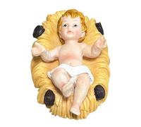 Baby Jesus Manger Figurine, Resin Nativity Sculpture, Collectible Small Baby Jesus, Holy Scene Statue Resin, Christmas Nativity Figurines for Home, Farmhouse indoor Decor