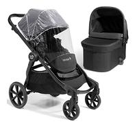 Baby Jogger City Select 2 Pushchair, Carrycot & Weather Shield | Lightweight & Compact Stoller | Converts From Single to Double | Radiant Slate