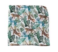 Baby J's® X-Large Luxury Soft Bamboo Muslin Swaddle Blankets - Bamboo Cotton Super Soft Muslin for Baby Girl or Baby Boy (Leopard)