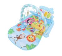 Baby Kick Piano Gym, Fun Activity Mat, Musical Fitness Rack, Infant Play Mat for Auditory Perception (Blue