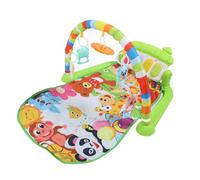 Baby Kick Piano Gym, Fun Activity Mat, Musical Fitness Rack, Infant Play Mat for Auditory Perception (Green