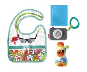 Baby Kids Bib Camera Travel Kit Fun Activity Teething Tourist Gift Set
