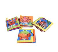 Baby Kids Colorful Cloth Book Educational Children Learning Cartoon Reading Books Early Education Toys for Boy and Girl(4pcs / Set)