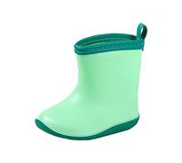 Baby Kids Easy On Rain Shoes Boots For Toddler Kid Short Rain Boots Lightweight Rainy Day Shoes Shoes for Kids Water roof Non-Slip Unisex Children W llies W llington Rubber Rain Shoes (H, 6 Infant)