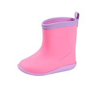 Baby Kids Easy On Rain Shoes Boots For Toddler Kid Short Rain Boots Lightweight Rainy Day Shoes Shoes for Kids Water roof Non-Slip Unisex Children W llies W llington Rubber Rain Shoes (D, 6 Infant)