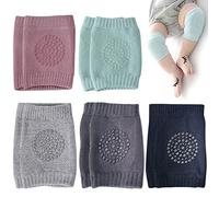 CENRONG Baby Knee Pads,5 Pairs Baby toddlers kneepads Baby anti-slip kneepads Crawling safety protector Learn to socks,for Toddler Infants Kids, 0-2 Years