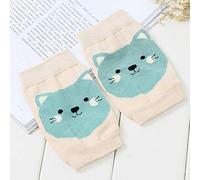 Baby Knee Pads Summer Baby Crawling Knee Pads Shatter-Resistant Anti-Friction Dancing Knee Pads Cartoon Children Knee Pads Kids (Beige)