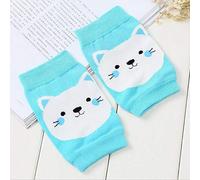 Baby Knee Pads Summer Baby Crawling Knee Pads Shatter-Resistant Anti-Friction Dancing Knee Pads Cartoon Children Knee Pads Kids (Blue)