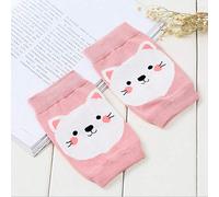 Baby Knee Pads Summer Baby Crawling Knee Pads Shatter-Resistant Anti-Friction Dancing Knee Pads Cartoon Children Knee Pads Kids (Pink)