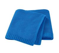 Baby Knitted Blanket Custom Embroidered Name 31.5x39.37 Inch Nursing Newborn Boy Girl Holiday Huge Throw (Blue, 80x100cm)