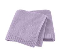 Baby Knitted Blanket Custom Embroidered Name 31.5x39.37 Inch Nursing Newborn Boy Girl Holiday Huge Throw (Purple, 80x100cm)