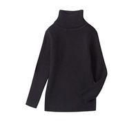 Baby Knitted Jumper Baby Boys' Clothing Clothes Solid Pullover Sweater Warm Knit Baby Sweater Soft Toddler Kids Turtleneck Crochet Girls Outfits&Set Boys School Jumpers Boys Red (Black, 3-4 Years)