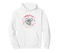 Baby Koala Born to Yap Forced to Work Gen-Z Cute Pullover Hoodie