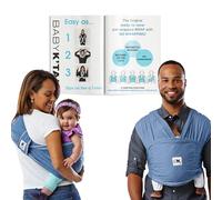Baby K'tan Original Baby Wrap Infant Carrier for Newborn to Toddler (8-35lb)-Simple Pre-Wrapped Cloth Holder for Babywearing-Breathable Stretchy Sling