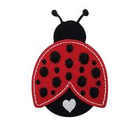 Baby Ladybug Iron-On Patch | Children's Heart Embroidery Patch, Beetle ironable Patch, Animal Badges Finally Home