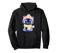 Baby Lamb Open Book Reading Animal Lover Graphic Sheep Round Pullover Hoodie