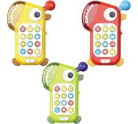 Baby Learning Phone Toys for 1 Year Old Boys Girls, Smartphone Toys with Music and light for Infants, kids, Various Music Sounds, Baby Girl Boy Gifts yellow