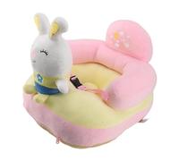Baby Learning Sitting Chair Adjustable Angle Anti Tipping Plush Sofa Support Seat for Infants Toddlers Indoor Outdoor Use Soft Comfortable Safe (Bunny)