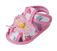 Baby Learning To Walk Sandals Spring Summer Autumn Shoes 0 1 Year Old Baby Single Shoes Cute Bow Soft Sole Newborn Baby Casual Learning To Walk Shoes Animal Baby Slippers (Pink, 2.5 Infant)