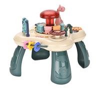 Baby Learning Toys Sensory Activity Table For Toddlers Early Education Interactive Play Center Infant Development Toy (Green, One Size)
