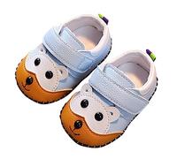 Baby Leather Shoes Girls Bright Diamond Bow Shoes Crown Embroidery Princess Shoe Cartoon Pattern Flat Shoe Wide Fit Dressy Up Sandals Cute Slip On Crib Sandals Lightweight Non Slip Sandal Sky Blue